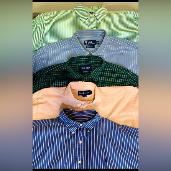 5 Ralph Lauren Polo shirts button down long sleeve like new - Picture 7 of 10